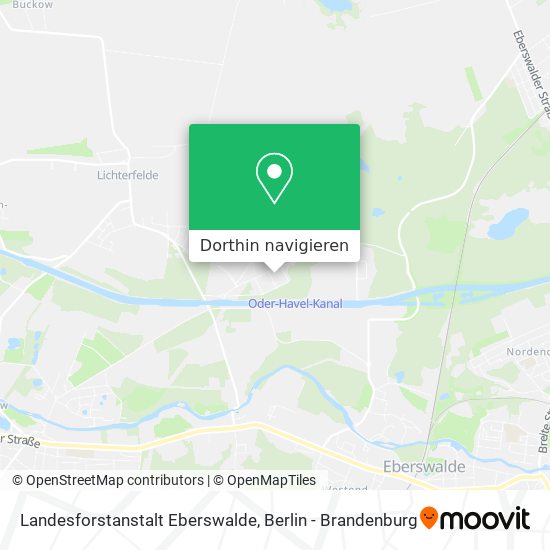 Landesforstanstalt Eberswalde Karte