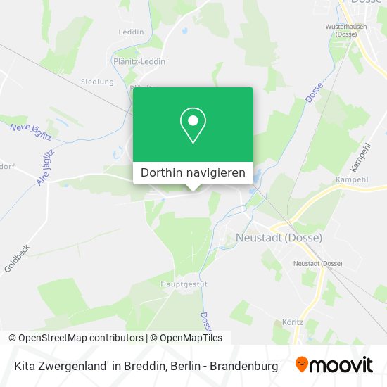 Kita Zwergenland' in Breddin Karte