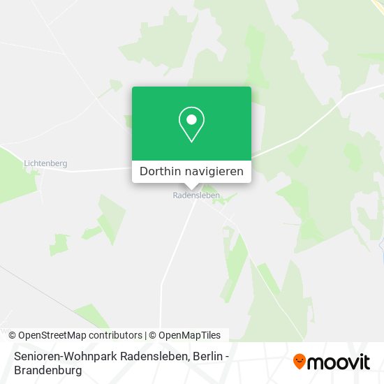 Senioren-Wohnpark Radensleben Karte