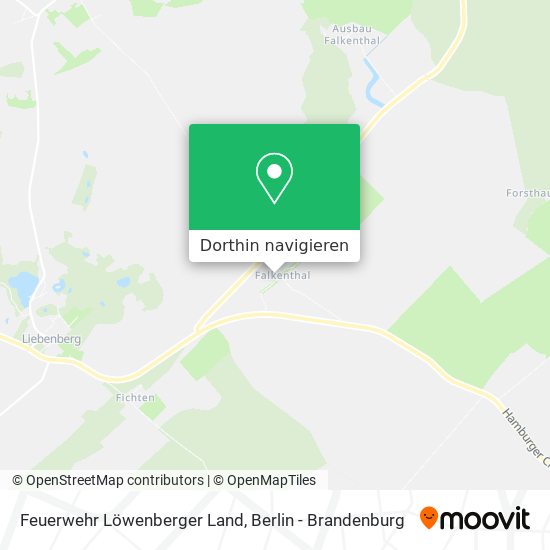 Feuerwehr Löwenberger Land Karte