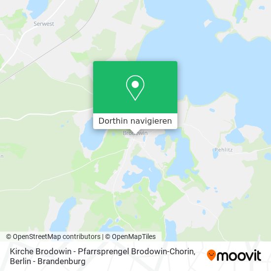 Kirche Brodowin - Pfarrsprengel Brodowin-Chorin Karte