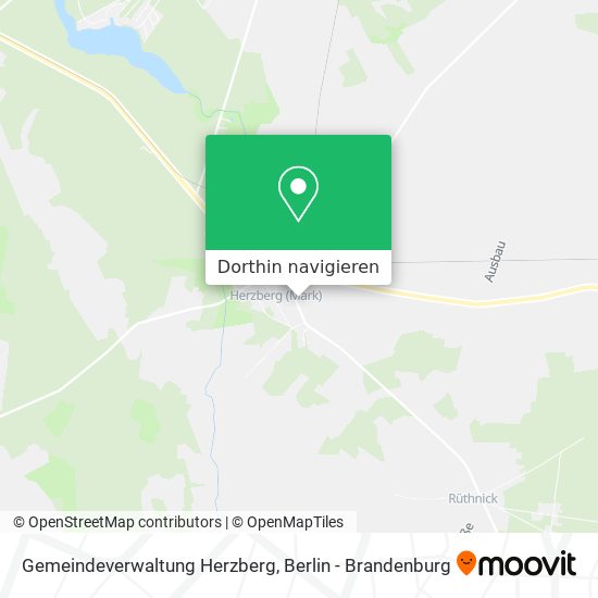 Gemeindeverwaltung Herzberg Karte