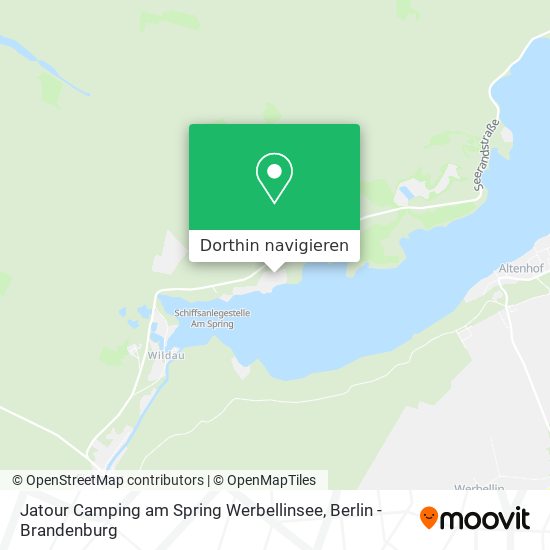 Jatour Camping am Spring Werbellinsee Karte