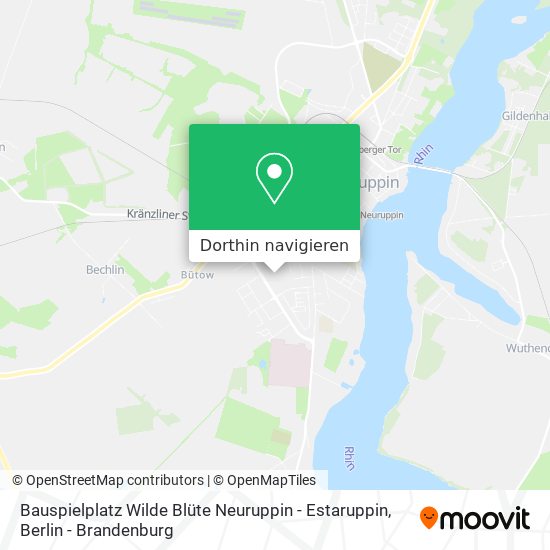 Bauspielplatz Wilde Blüte Neuruppin - Estaruppin Karte
