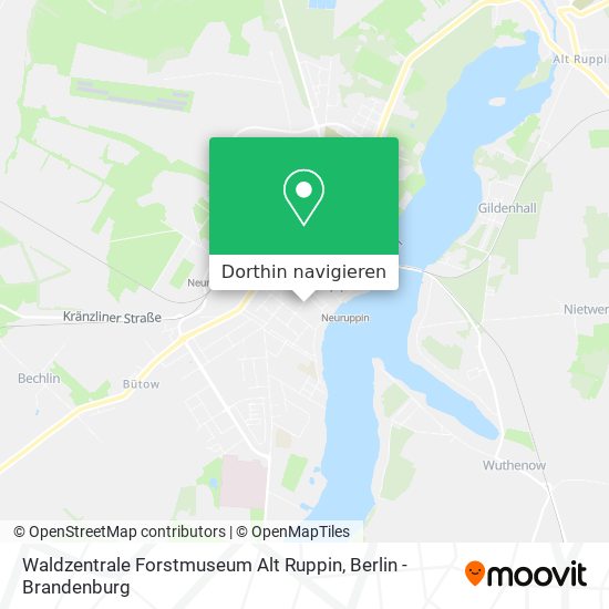 Waldzentrale Forstmuseum Alt Ruppin Karte