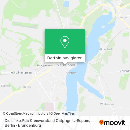 Die Linke.Pds Kreisvorstand Ostprignitz-Ruppin Karte