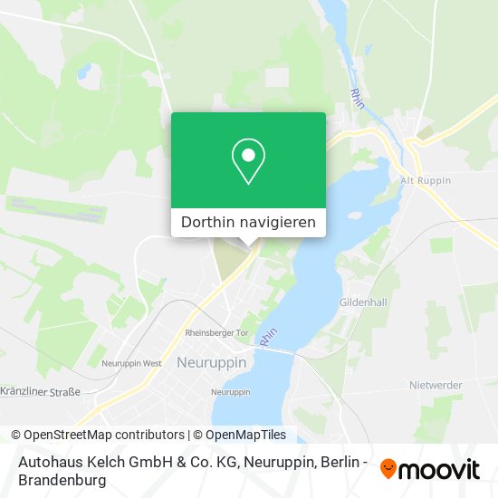 Autohaus Kelch GmbH & Co. KG, Neuruppin Karte