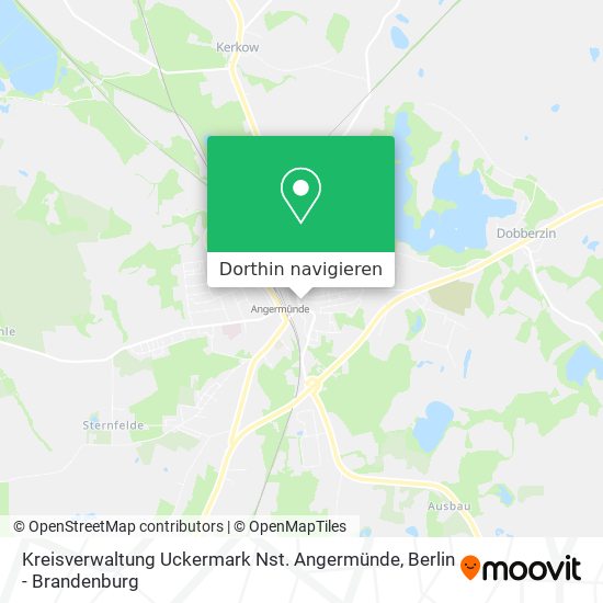 Kreisverwaltung Uckermark Nst. Angermünde Karte