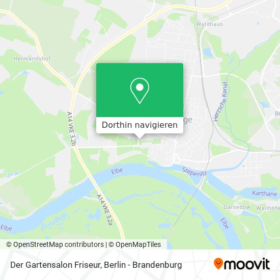 Der Gartensalon Friseur Karte