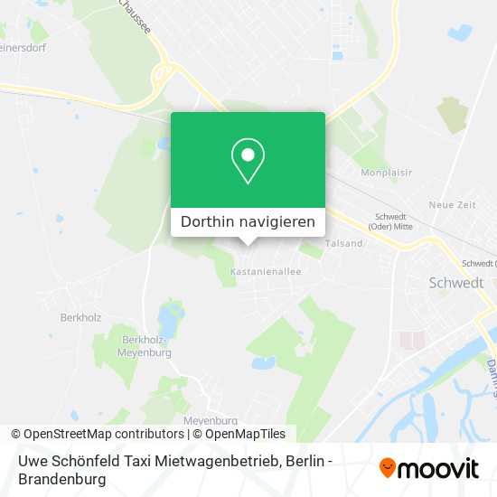 Uwe Schönfeld Taxi Mietwagenbetrieb Karte