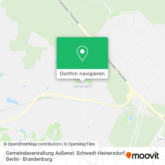 Gemeindeverwaltung Außenst. Schwedt-Heinersdorf Karte