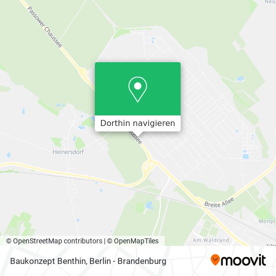 Baukonzept Benthin Karte