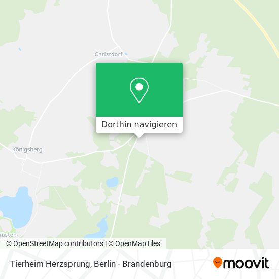 Tierheim Herzsprung Karte
