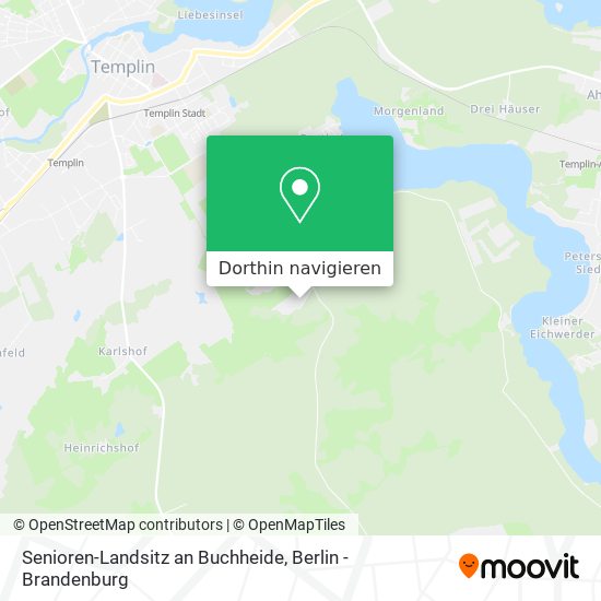 Senioren-Landsitz an Buchheide Karte