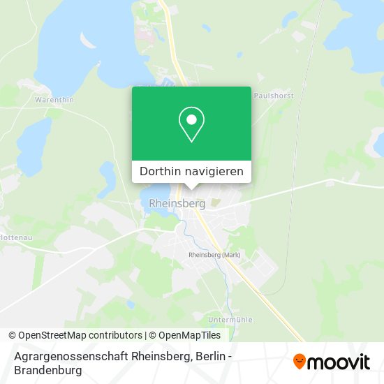 Agrargenossenschaft Rheinsberg Karte