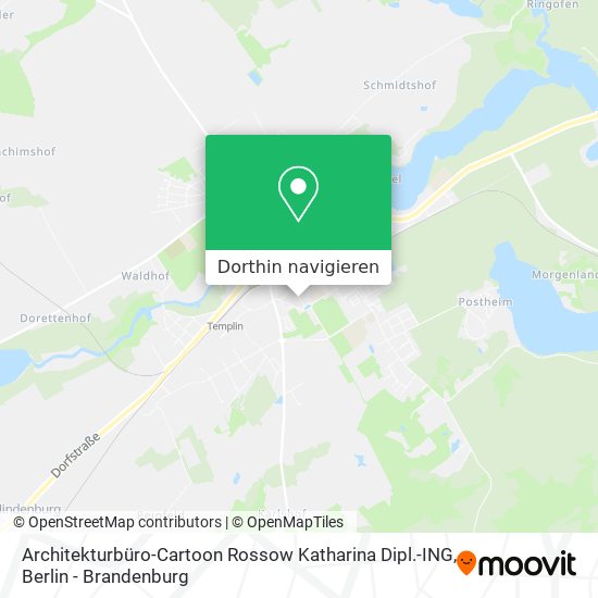 Architekturbüro-Cartoon Rossow Katharina Dipl.-ING Karte