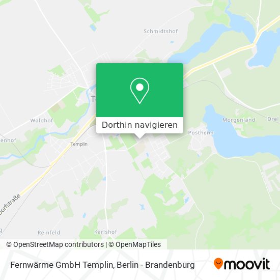 Fernwärme GmbH Templin Karte