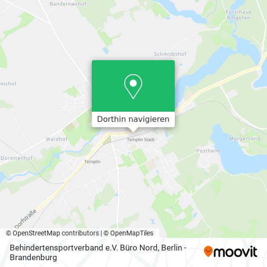 Behindertensportverband e.V. Büro Nord Karte