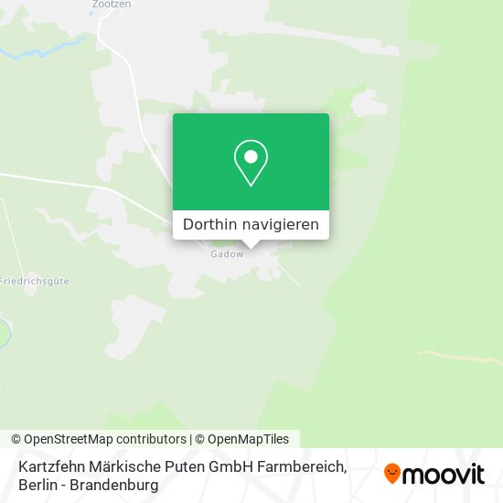 Kartzfehn Märkische Puten GmbH Farmbereich Karte