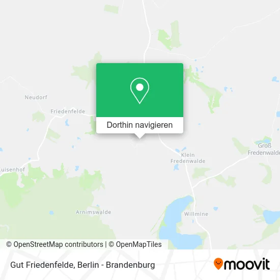 Gut Friedenfelde Karte