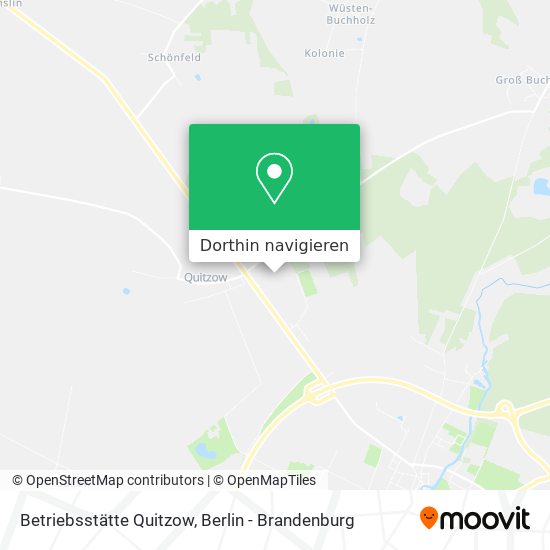 Betriebsstätte Quitzow Karte