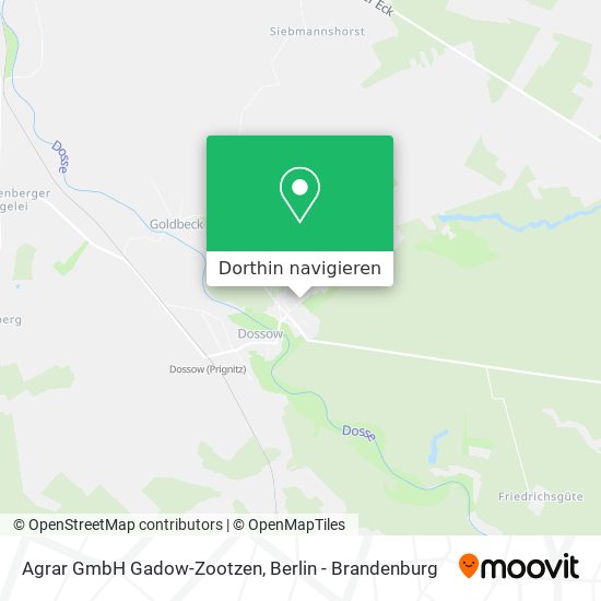 Agrar GmbH Gadow-Zootzen Karte