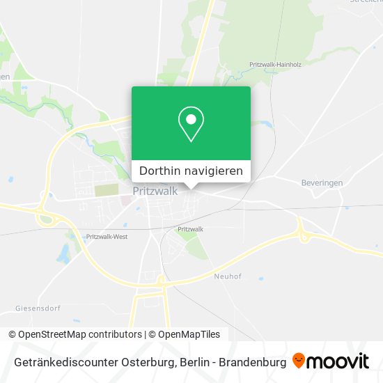 Getränkediscounter Osterburg Karte