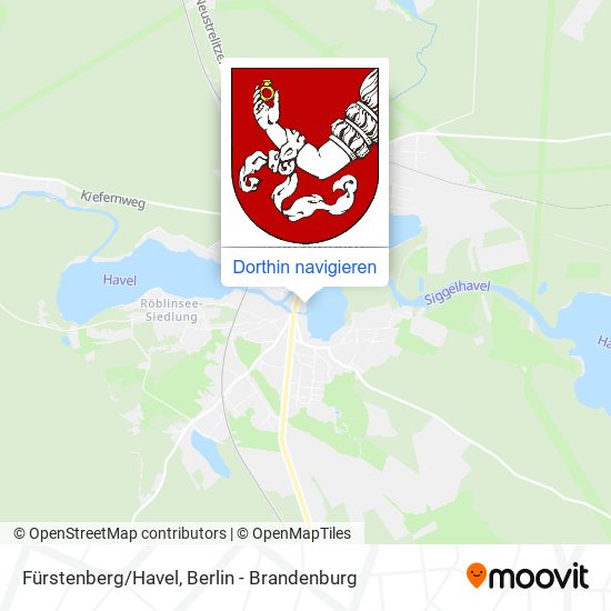Fürstenberg/Havel Karte