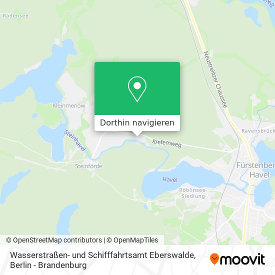 Wasserstraßen- und Schifffahrtsamt Eberswalde Karte