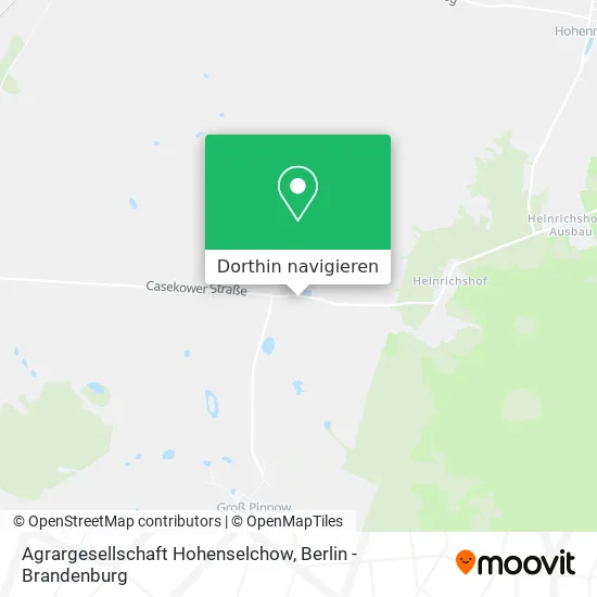 Agrargesellschaft Hohenselchow Karte