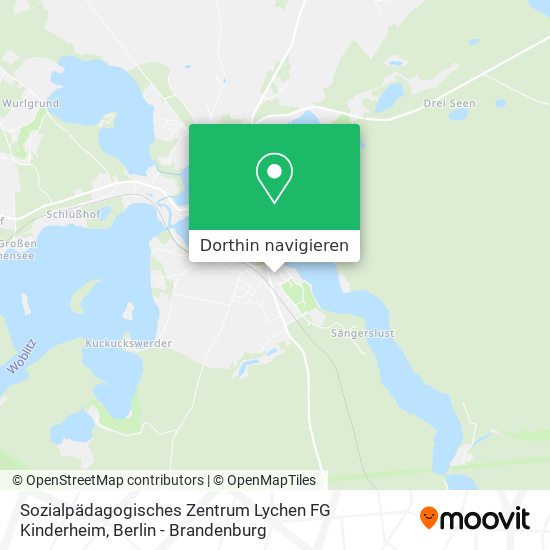 Sozialpädagogisches Zentrum Lychen FG Kinderheim Karte