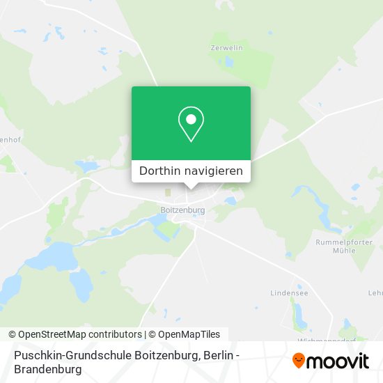 Puschkin-Grundschule Boitzenburg Karte