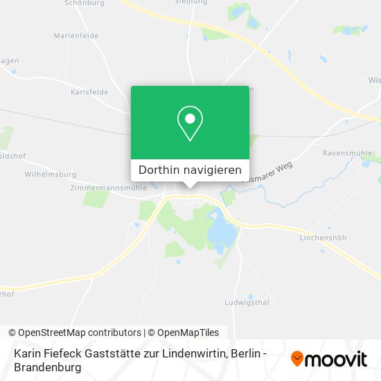 Karin Fiefeck Gaststätte zur Lindenwirtin Karte