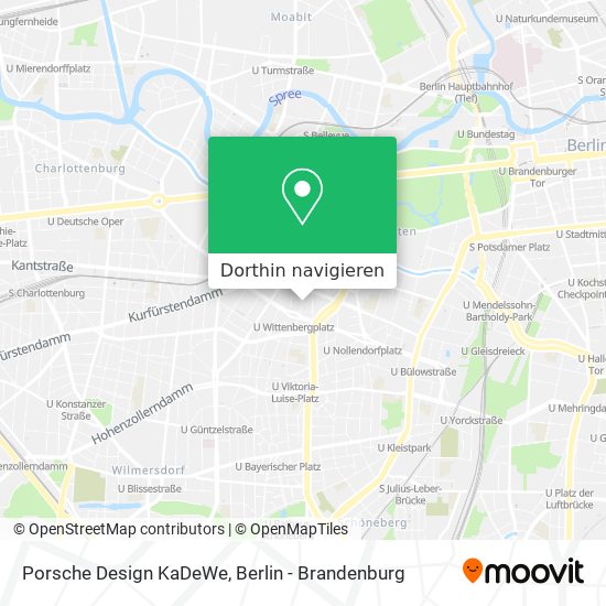 Porsche Design KaDeWe Karte