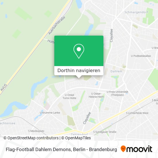 Flag-Football Dahlem Demons Karte