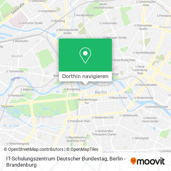 IT-Schulungszentrum Deutscher Bundestag Karte