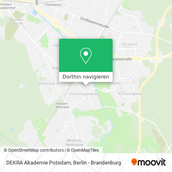 DEKRA Akademie Potsdam Karte