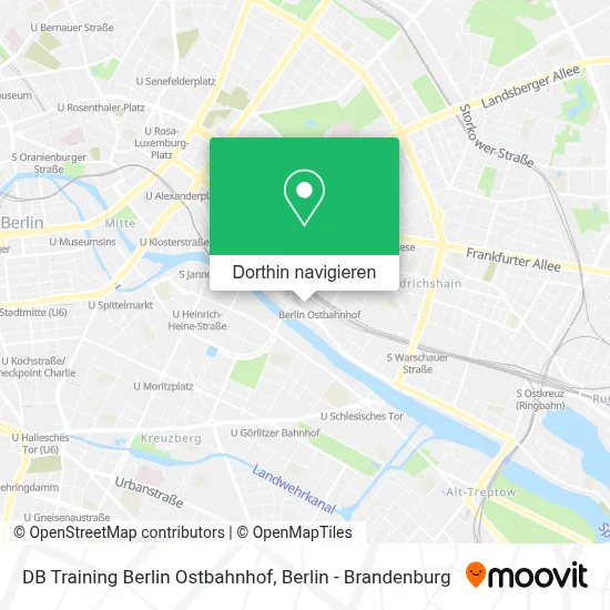 DB Training Berlin Ostbahnhof Karte
