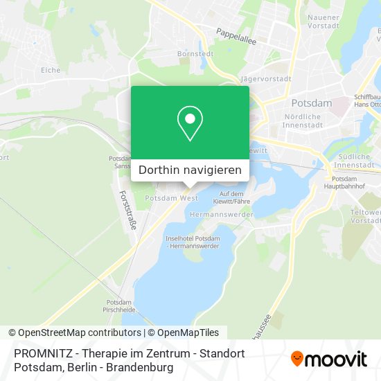 PROMNITZ - Therapie im Zentrum - Standort Potsdam Karte