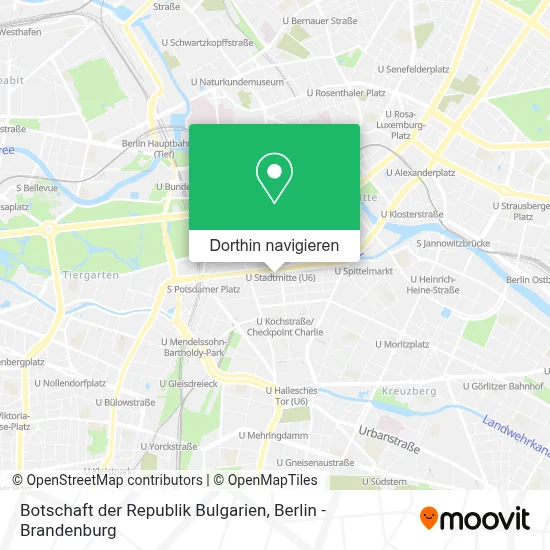 Botschaft der Republik Bulgarien Karte