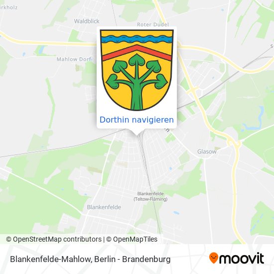 Blankenfelde-Mahlow Karte