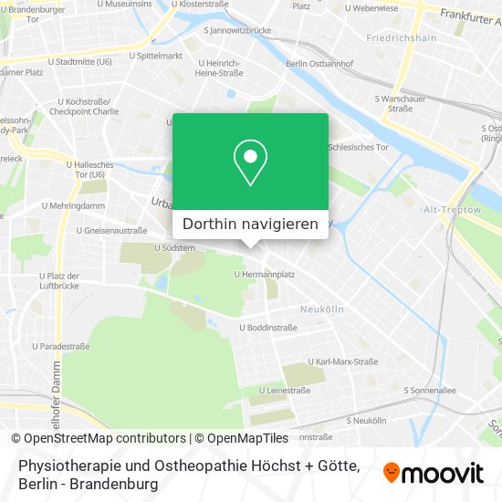 Physiotherapie und Ostheopathie Höchst + Götte Karte