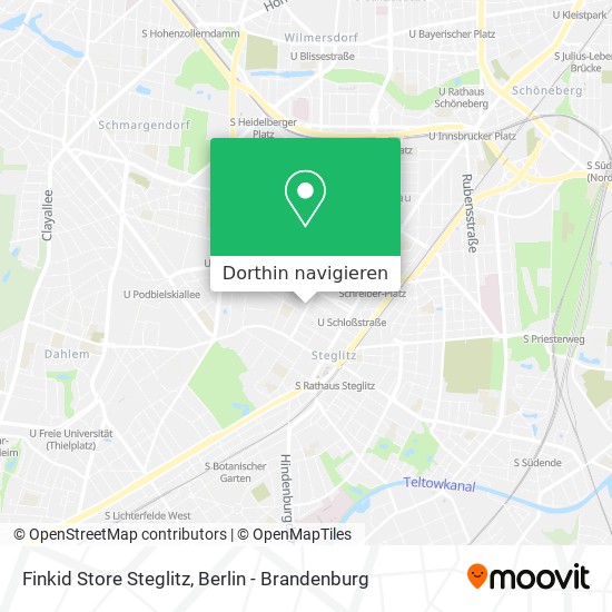 Finkid Store Steglitz Karte
