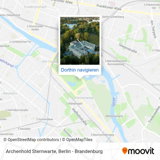 Archenhold Sternwarte Karte