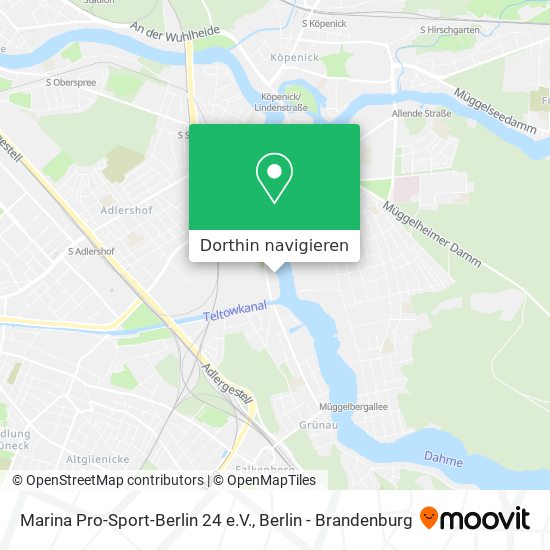 Marina Pro-Sport-Berlin 24 e.V. Karte