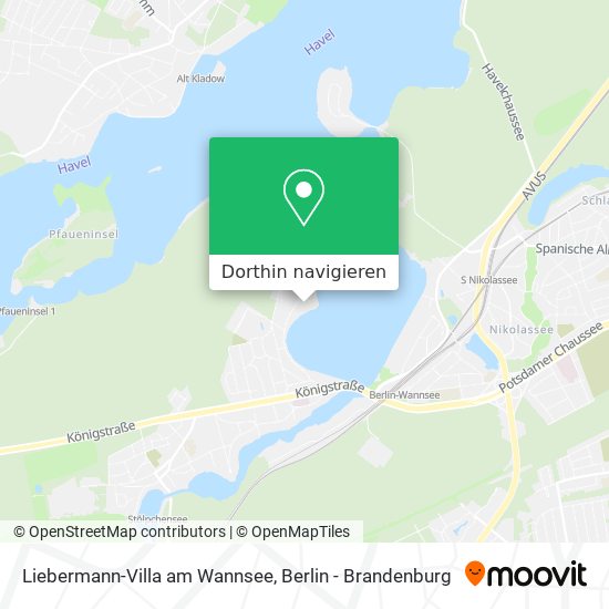 Liebermann-Villa am Wannsee Karte