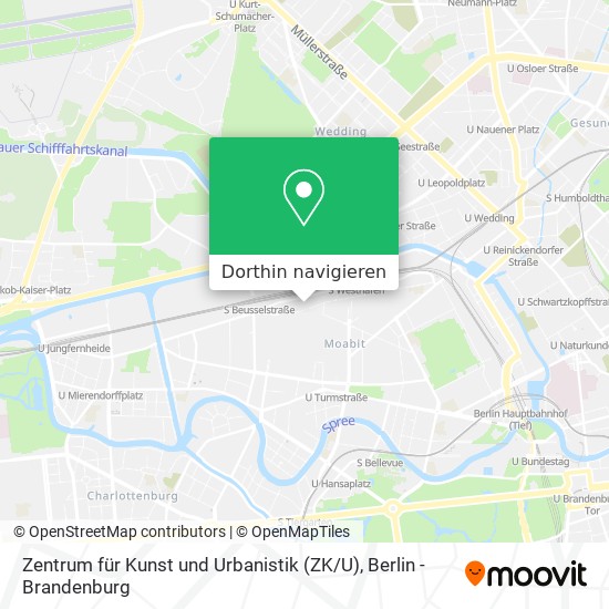 Zentrum für Kunst und Urbanistik (ZK / U) Karte