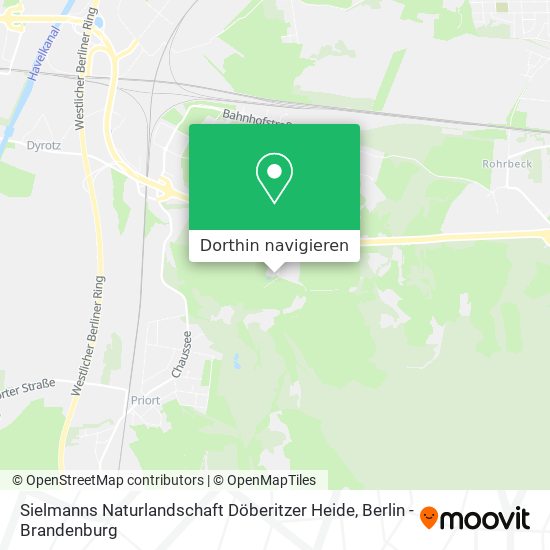 Sielmanns Naturlandschaft Döberitzer Heide Karte