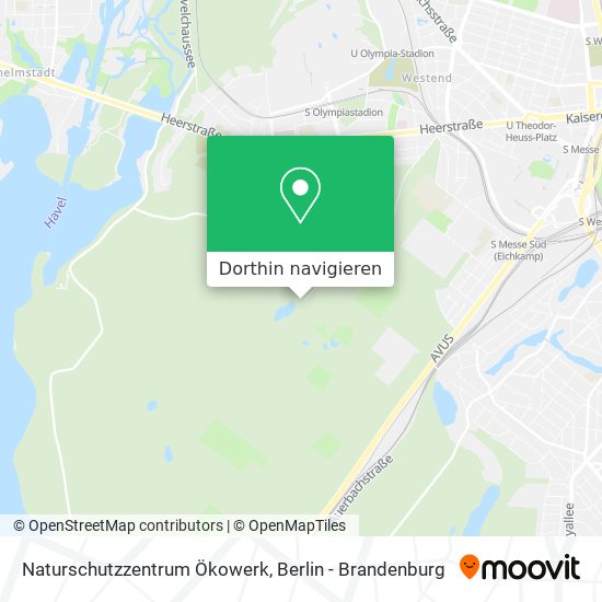 Naturschutzzentrum Ökowerk Karte