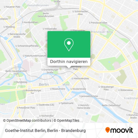 Goethe-Institut Berlin Karte